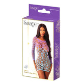 ALLURE WATERCOLOR DRESS - PURPLE / TEAL