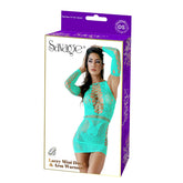 ENTICE MINI CUT OUT DRESS - GREEN