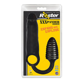 ROOSTER XXXPANDER RIBBED COCKSHEATH & BUTTPLUG