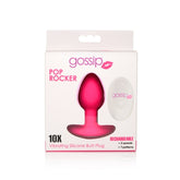 GOSSIP POP ROCKER 10 X RECHARGEABLE BUTT PLUG - MAGENT