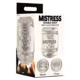MASTURBATOR CLEAR MISTRESS DOUBLE SHOT MOUTH/PUSSY MIN