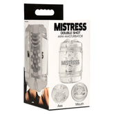 MASTURBATOR CLEAR MISTRESS DOUBLE SHOT ASS/MOUTH MINI