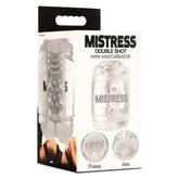 MASTURBATOR CLEAR MISTRESS DOUBLE SHOT PUSSY/ASS MINI