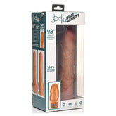 DILDO 9.8" LIGHT JOCK UNCUT DUAL DENSITY SLCNE W/ BALL