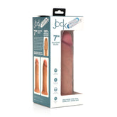 JOCK 7" DUAL DENSITY SILICONE DILDO - LIGHT