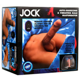 MALE MSTRBTR JOCK VIBE & SQUEEZING W/ POSEABLE DILDO