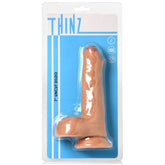 DILDO 7" LIGHT THINZ UNCUT W/ BALLS