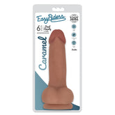 EASY RIDERS 6" SLIM BIOSKIN DONG W/ BALLS - CARAMEL