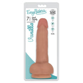 EASY RIDERS 7" SLIM BIOSKIN DONG W/ BALLS - VANILLA
