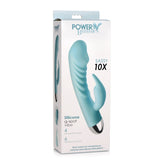 POWER BUNNIES SASSY 10X RECHARGE SILICONE G-SPOT VIBE - TEAL