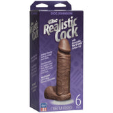THE REALISTIC COCK 6IN - BROWN