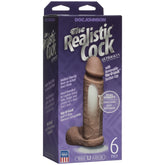 THE REALISTIC COCK UR3 6IN - BROWN