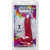 CRYSTAL JELLIES 7.5" MASTER COCK W/BALLS - PINK