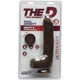 THE D UNCUT D 9" W/ BALLS - ULTRASKYN - CHOCOLATE