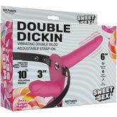 SWEET SEX - DOUBLE DICKIN STRAP HARNESS - PINK