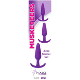 MUSKETEERS 3 SET BUTTPLUG - VIOLET