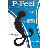 P-FEEL SILICONE PROSTATE MASSAGER - BLACK