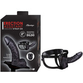 ERECTION ASSISTANT HOLLOW STRAP-ON 8"-BLACK