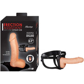 ERECTION ASSISTANT HOLLOW STRAP-ON 8.5"-WHITE