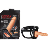 ERECTION ASSISTANT HOLLOW STRAP-ON 9.5"-WHITE