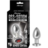 ASS-SATION REMOTE VIBRATING METAL PLUG-SILVER
