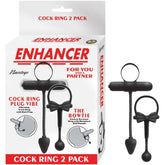 ENHANCER COCKRING 2 PACK-BLACK