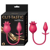 CLIT-TASTIC TULIP FINGER MASSAGER & PLEASURE PLUG-RED
