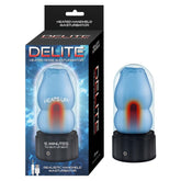 DELITE HEATED ROSE MASTURBATOR-BLUE