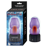 DELITE HEATED ROSE MASTURBATOR-PURPLE