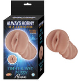ALWAYS HORNY SELF-LUBRICATING MASTURBATOR ALICIA - BROWN