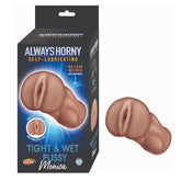 ALWAYS HORNY SELF-LUBRICATING MASTURBATOR MONICA - BROWN