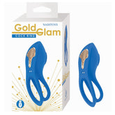 GOLD GLAM COCKRING - BLUE