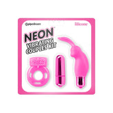 NEON VIBRATING COUPLES KIT - PINK