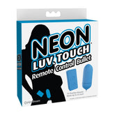 NEON LUV TOUCH REMOTE CONTROL BULLET - BLUE