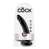 KING COCK 7IN COCK - BLACK