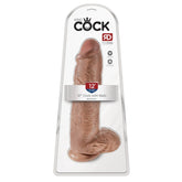 KING COCK 12" COCK W/ BALLS - TAN