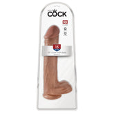 KING COCK 13" COCK W/ BALLS - TAN