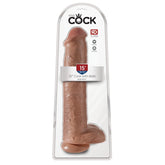 KING COCK 15" COCK WITH BALLS - TAN