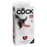 KING COCK STRAP-ON HARNESS WITH 6" COCK - LIGHT