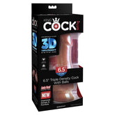 KCP 6.5" TRIPLE DENSITY COCK WITH BALLS - TAN