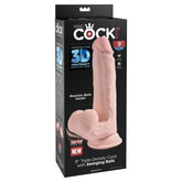 KCP 9" TRIPLE DENSITY COCK WITH SWINGING BALLS - LIGHT