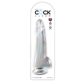 KING COCK CLEAR 10" W/ BALLS - CLEAR
