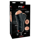 DOUBLE PENETRATION VIBRATING STROKER
