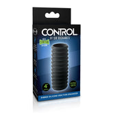 SIR RICHARD'S CONTROL RIBBED ERECTION ENHANCER - BLACK