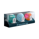 MASTURBATOR EGG 3ER SET - NAUGHTY, SAVAGE, CRUNCHY