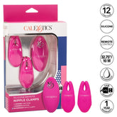 SILICONE REMOTE NIPPLE CLAMPS - PINK