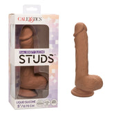 DUAL DENSITY SILICONE STUDS 5"/12.75 CM - BROWN