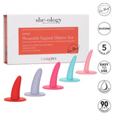 SHE-OLOGY 5PC WEARABLE VAGINAL DILATOR SET
