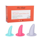 SHE-OLOGY ADVANCED 3-PC WEARABLE VAGINAL DILATOR SET