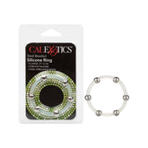 STEEL BEADED SILICONE RING - XLARGE
